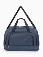 Сумка дорожная, 2 кармана, длинный ремень, 53×23×34 см, синяя  (артикул 10961233)  большой выбор товаров оптом и в розницу по низким ценам с доставкой