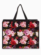 Сумка хозяйственная «Цветы», на молнии, 40×15×30 см, чёрная  (артикул 10963965)  большой выбор товаров оптом и в розницу по низким ценам с доставкой