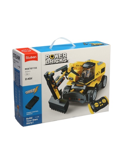 УЦЕНКА Конструктор Механо «Экскаватор», радиоуправляемый, 353 детали