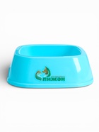 Миска, 700 мл, квадратная, пластик, голубая  (артикул 10951633)  большой выбор товаров оптом и в розницу по низким ценам с доставкой