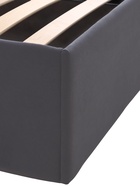 Кровать двуспальная «Агата», с подъёмным механизмом, 1600×2000 мм, велюр, цвет графит - Фото 5