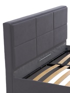 Кровать двуспальная «Агата», с подъёмным механизмом, 1600×2000 мм, велюр, цвет графит - Фото 14