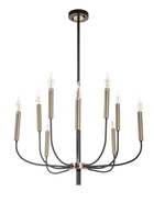 Люстра ЭкономСвет 10275/10, 10×40 Вт, E14, 65×65×45-110 см, основание чёрное - Фото 1