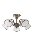 Люстра ЭкономСвет 13060/5AB, 5×40 Вт, E27, 60×60×30 см, бронза 10986803