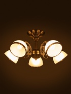 Люстра ЭкономСвет 13060/5AB, 5×40 Вт, E27, 60×60×30 см, бронза 10986803