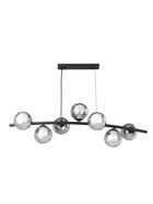 Светильник подвесной ЭкономСвет 13100/7MBK, 7×7 Вт, G9, 93×28×17-90 см, чёрный - Фото 1