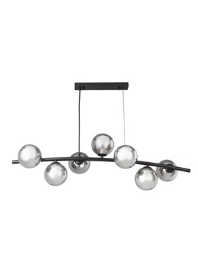 Светильник подвесной 13100/7MBK, 7х7Вт, G9, 93х28х17-90 см, чёрный  (артикул 10986804)  большой выбор товаров оптом и в розницу по низким ценам с доставкой