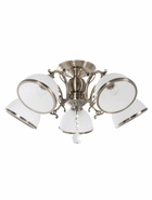 Люстра 28066/5AB, 5х40Вт, E27, 54х52х28 см, цвет бронза/белый  (артикул 10986805)  большой выбор товаров оптом и в розницу по низким ценам с доставкой