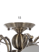 Люстра 28066/5AB, 5х40Вт, E27, 54х52х28 см, цвет бронза/белый  (артикул 10986805)  большой выбор товаров оптом и в розницу по низким ценам с доставкой