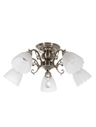 Люстра ЭкономСвет 4671/5AB, 5×40 Вт, E27, 55×55×33 см, бронзовая - Фото 1