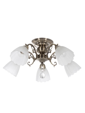 Люстра 4671/5AB, 5х40Вт, E27, 55х55х33 см, цвет бронза  (артикул 10986806)  большой выбор товаров оптом и в розницу по низким ценам с доставкой