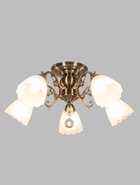 Люстра ЭкономСвет 4671/5AB, 5×40 Вт, E27, 55×55×33 см, бронзовая - Фото 2