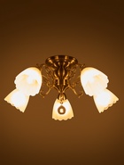 Люстра 4671/5AB, 5х40Вт, E27, 55х55х33 см, цвет бронза  (артикул 10986806)  большой выбор товаров оптом и в розницу по низким ценам с доставкой