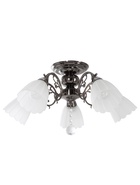 Люстра ЭкономСвет 4671/5AN, 5×40 Вт, E27, 55×55×33 см, цвет чёрный хром - Фото 1