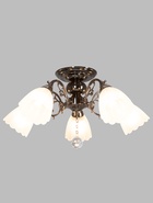 Люстра ЭкономСвет 4671/5AN, 5×40 Вт, E27, 55×55×33 см, цвет чёрный хром - Фото 2