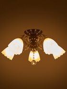 Люстра ЭкономСвет 4671/5AN, 5×40 Вт, E27, 55×55×33 см, цвет чёрный хром - Фото 3