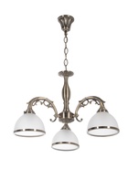 Люстра ЭкономСвет 72702/3A, 3×40 Вт, E27, 56×56×32-70 см, бронзовая - Фото 1