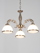 Люстра ЭкономСвет 72702/3A, 3×40 Вт, E27, 56×56×32-70 см, бронзовая - Фото 3