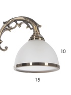 Люстра ЭкономСвет 72702/3A, 3×40 Вт, E27, 56×56×32-70 см, бронзовая - Фото 6