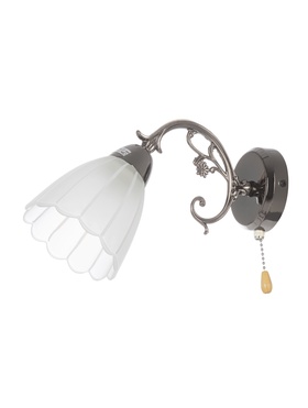 Бра 4671/1wAN, 1х40Вт, E27, 30х10х18 см, цвет черный хром  (артикул 10986809)  большой выбор товаров оптом и в розницу по низким ценам с доставкой