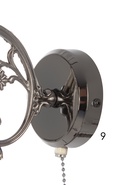 Бра 4671/1wAN, 1х40Вт, E27, 30х10х18 см, цвет черный хром  (артикул 10986809)  большой выбор товаров оптом и в розницу по низким ценам с доставкой