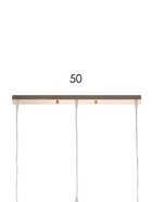 Светильник подвесной ЭкономСвет 10298/3GD, 3×40 Вт, E27, 61×15×18×70 см, золотой, янтарный - Фото 5