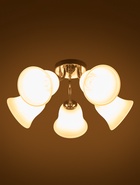 Люстра ЭкономСвет 20130/5CR, 5×40 Вт, E27, 50×50×20 см, цвет хром - Фото 3