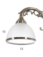 Бра 72702/1wAB, 1х40Вт, E27, 29х15х20 см, цвет бронза  (артикул 10986815)  большой выбор товаров оптом и в розницу по низким ценам с доставкой