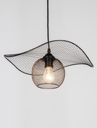 Светильник подвесной ЭкономСвет 10297/1MBK, 1×40 Вт, E27, 42×42×17-80 см, чёрный - Фото 3