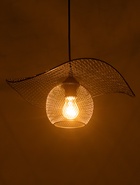 Светильник подвесной ЭкономСвет 10297/1MBK, 1×40 Вт, E27, 42×42×17-80 см, чёрный - Фото 4