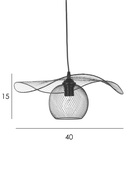 Светильник подвесной ЭкономСвет 10297/1MBK, 1×40 Вт, E27, 42×42×17-80 см, чёрный - Фото 5