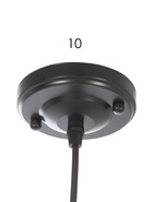 Светильник подвесной 10297/1MBK, 1х40Вт, E27, 42х42х17-80 см, чёрный  (артикул 10986817)  большой выбор товаров оптом и в розницу по низким ценам с доставкой