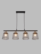 Светильник подвесной ЭкономСвет 30135/4BK, 4×40 Вт, E27, 69×15×20-75 см, чёрный - Фото 2