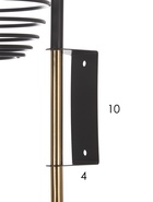 Бра 11152/1wBK, 1х40Вт, E27, 20х15х32 см, чёрный/золото  (артикул 10986823)  большой выбор товаров оптом и в розницу по низким ценам с доставкой