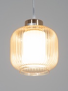 Светильник подвесной 10298/1GD, 1х40Вт, E27, 15х15х18-80 см, цвет золото/янтарь  (артикул 10986824)  большой выбор товаров оптом и в розницу по низким ценам с доставкой