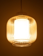 Светильник подвесной 10298/1GD, 1х40Вт, E27, 15х15х18-80 см, цвет золото/янтарь  (артикул 10986824)  большой выбор товаров оптом и в розницу по низким ценам с доставкой