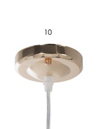 Светильник подвесной ЭкономСвет 10298/1GD, 1×40 Вт, E27, 15×15×18-80 см, золотой, янтарный - Фото 8