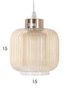 Светильник подвесной 10298/1GD, 1х40Вт, E27, 15х15х18-80 см, цвет золото/янтарь  (артикул 10986824)  большой выбор товаров оптом и в розницу по низким ценам с доставкой