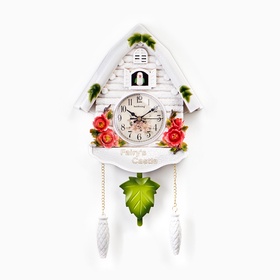 {{photo.Alt || photo.Description || 'УЦЕНКА Часы настенные интерьерные большие с кукушкой «Замок фей», плавный ход, 44×26 см'}}