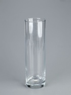 УЦЕНКА Ваза "Флора" d-7.5см; h=26,5 см (толщина стекла 2,2 мм) прозрачная - Фото 2