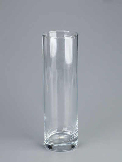 УЦЕНКА Ваза "Флора" d-7.5см; h=26,5 см (толщина стекла 2,2 мм) прозрачная