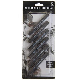 {{photo.Alt || photo.Description || 'УЦЕНКА Уголь прессованный черный 6 штук в наборе (2шт-мягкий,2шт-средний,2шт-твердый)'}}