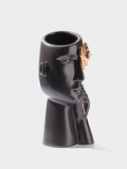 Ваза для цветов «Причуда», 9.5×9.5×27 см, керамика, чёрно-золотая  (артикул 10990286)  большой выбор товаров оптом и в розницу по низким ценам с доставкой