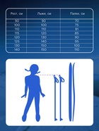 УЦЕНКА Комплект лыжный подростковый Winter Star: лыжи 130 см, палки 100 см 10990296