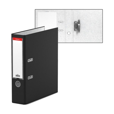 УЦЕНКА Папка-регистратор А4 70 мм б/в ErichKrause Granite собранная, черная 43516