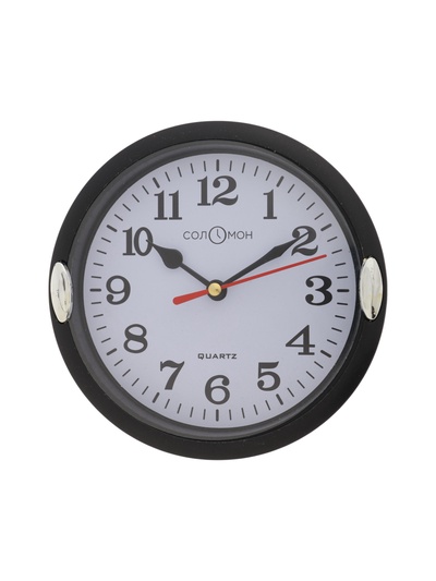 УЦЕНКА Часы настенные интерьерные «Джесика», для дома и дачи, d=15 см, циферблат d=13 см, черные 831