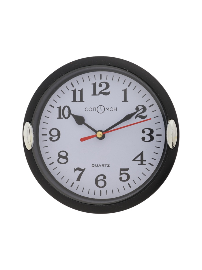 УЦЕНКА Часы настенные интерьерные «Джесика», для дома и дачи, d=15 см, циферблат d=13 см, черные 831 - Фото 1