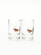 Подарочный набор «Лучшему из лучших», стопки непробиваемые с пулей 2 шт.×50 мл, зажигалка газовая  (артикул 10926945)  большой выбор товаров оптом и в розницу по низким ценам с доставкой