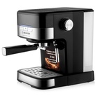 Кофеварка BRAYER 1113BR, рожковая, 1100 Вт, 1.5 л, 20 бар, автоматический капучинатор, чёрная - Фото 2