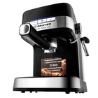 Кофеварка BRAYER 1113BR, рожковая, 1100 Вт, 1.5 л, 20 бар, автоматический капучинатор, чёрная - Фото 4